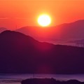 しまなみ海道の夕陽＠高見山展望台2020.2.13