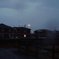 Photos: 雨の朝　沈む満月