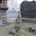 波野青畝句碑背後（中央区。大阪カテドラル聖マリア大聖堂）