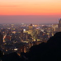 金沢市の夜景と夕焼け