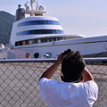 撮って出し。。珍しい船だからカメラで納める(^^) 6月2日