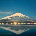 月夜の晩に富士を撮る ～山中湖長池～