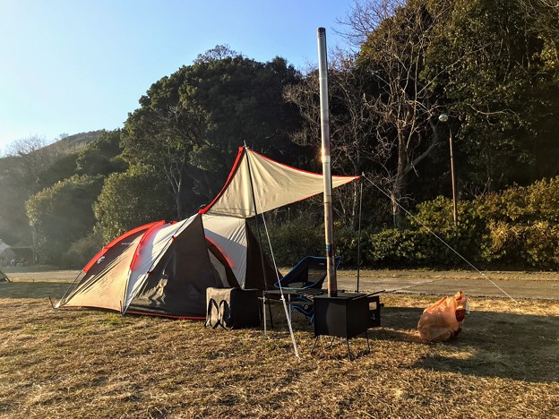 丸山キャンプ場で初キャンプ