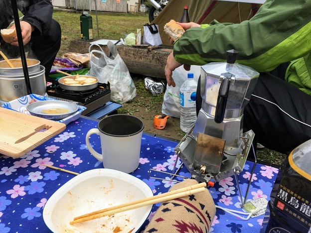 朝食タイム