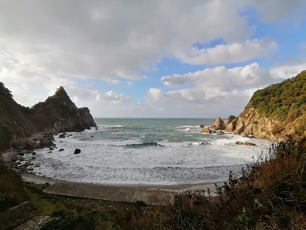 山陰海岸ジオパークで野営