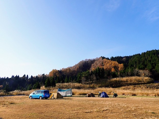 静かな上山高原の朝