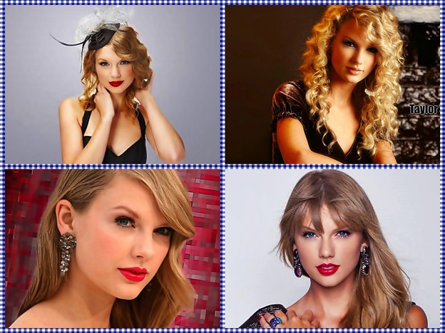 Beautiful Blue Eyes of Taylor Swift (10893)Collage