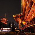 Photos: 浅草寺の夜桜２