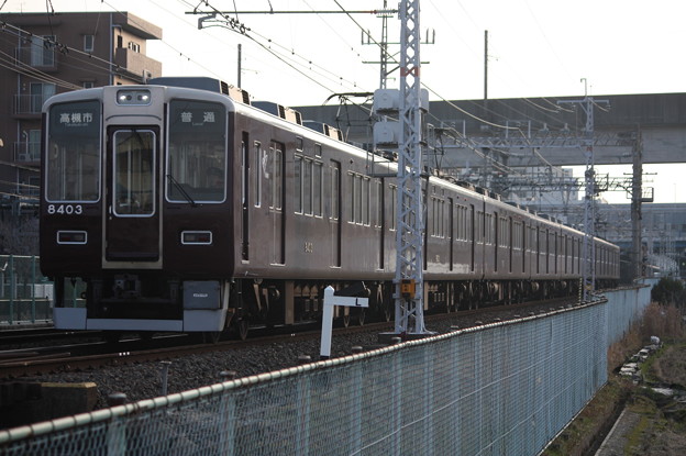 阪急京都線　8300系8303F　普通 高槻市 行