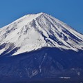 河口湖からの富士山（山頂付近ズーム）