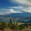山梨　新道峠より望む富士山