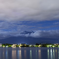 Photos: シルエット富士と河口湖の夜景２