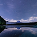Photos: 逆さ富士と星空　その２