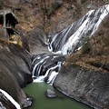 袋田の滝と展望台