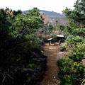 薬師岳頂上　安達太良山の展望台への道