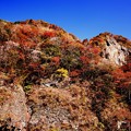 袋田の滝　山の紅葉