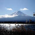 令和新年元日（令和二年）の河口湖の富士山２