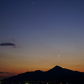 Photos: 夕空の月星