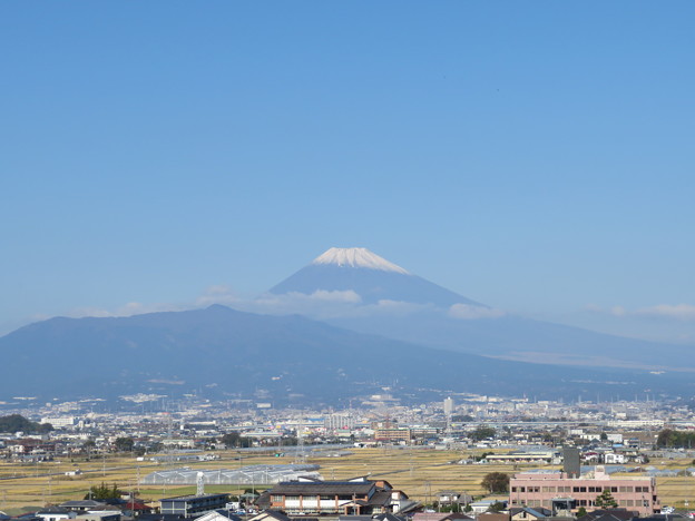 韮山城（伊豆の国市）より富士山