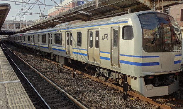 JR東日本横浜支社E217系(春の津田沼駅にて)