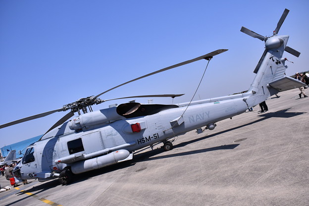 厚木基地開放。。米海軍ウォーローズHSM51ヘリコプター  20180421