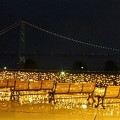 Photos: 明石海峡大橋のライトアップ